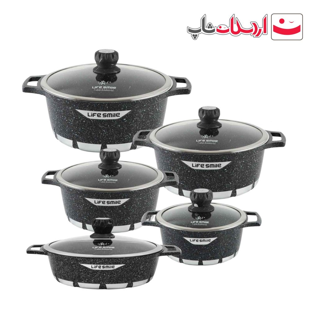 سرویس قابلمه 10 پارچ لایف اسمایل مدل FLCM
